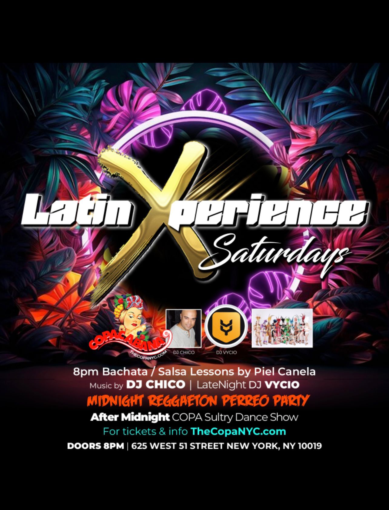 Buy tickets for Latin Xperience Saturdays at Copacabana NYC – The Ultimate Saturday Night Latin Xperience Saturdays at Copacabana NYC – The Ultimate Saturday Night