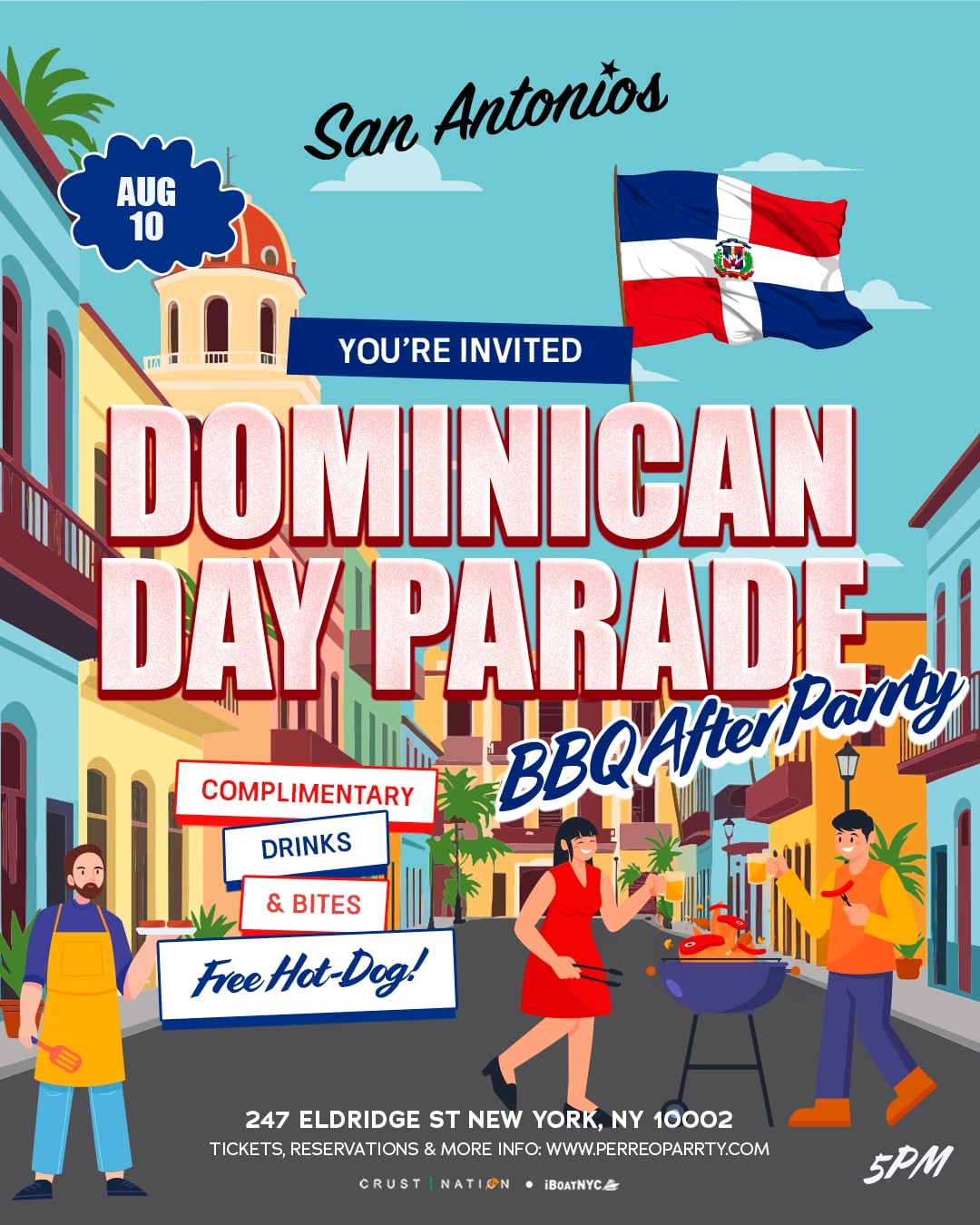 Dominican Day Parade BBQ Block After Party @ San Antonios LES